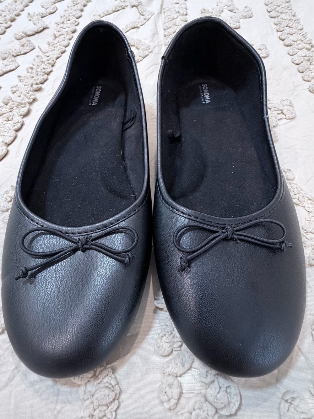 Sonoma Black Bow Ballet Flats